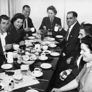 Women of the Auxiliary Territorial Service (ATS) entertain soldiers who were injured in Women of the Auxiliary Territorial Service (ATS) entertain soldiers who were injured in