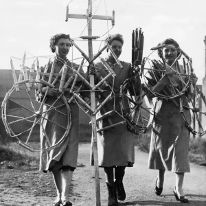 Three Women with Catherine Wheels, Birmingham Print 1957
