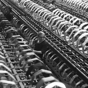 Women Cotton Spinning in a Milan Mill Print, 1955 Women Cotton Spinning in a Milan Mill Print, 1955