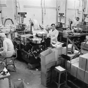 Women on the night shift at the J Lyons factory in Greenford, producing tea bags Women on the night shift at the J Lyons factory in Greenford, producing tea bags