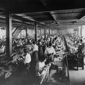Women workers armiture winding at the Lucas Building at Great King Street