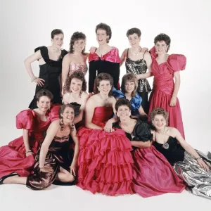 The womens Scotland international football squad dressed in evening wear The womens Scotland international football squad dressed in evening wear