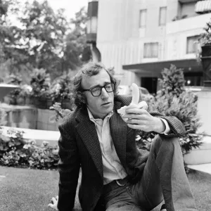 Woody Allen in London, 1971 Print - Bananas Promotion