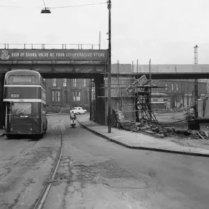 Walton Lane Railway Bridge Print, Liverpool Circa 1960