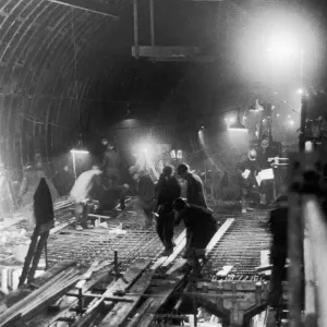 Work in progress on the new Clyde tunnel in Glasgow. 29th December 1961 Work in progress on the new Clyde tunnel in Glasgow. 29th December 1961