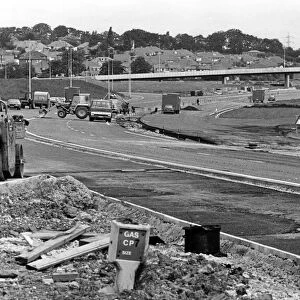 Work on the southern section of the A19 Billingham bypass. Circa 1982