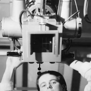 A worker at Newmarket hospital in Cambridge. Circa 1970s