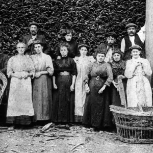 Workers from Amington Road Tannery Print, Acocks Green, 1905
