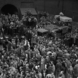 Print of Workers Celebrating Valentine Tanks