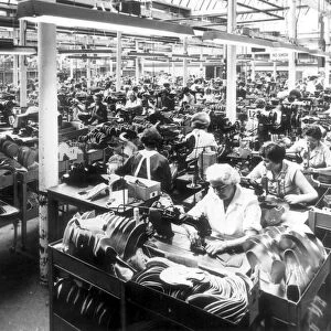 Workers at Britton Shoe Factory in Kingswood, 1968