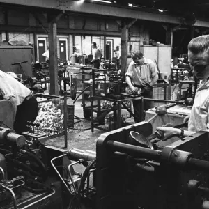 Workers Casting Moulds Print, G.E.C. Foundry, Witton, 1963 Workers Casting Moulds Print, G.E.C. Foundry, Witton, 1963