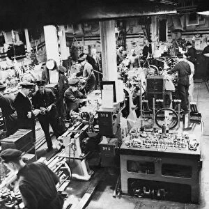 Might be a workshop in any big factory ashore, but it is the list machine shop of a