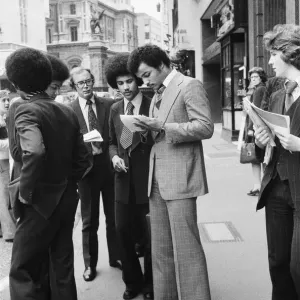 World Boxing Champion John Conteh appeared at Law Courts today