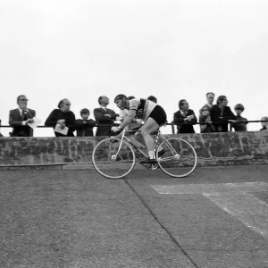 Reg Harris at Fallowfield Racing Track Print 1971 Reg Harris at Fallowfield Racing Track Print 1971