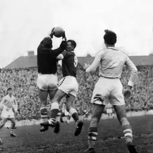 World Cup 1958 qualifying match at Ninian Park. Wales v Israel