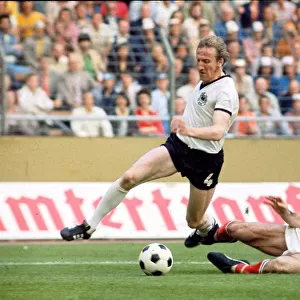 World Cup 1974 W. Germany v Yugoslavia Schwarzenbeck rides a