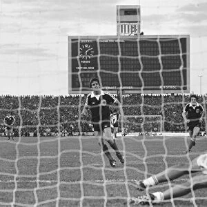 World Cup 1978, Argentina. Scotland 1 v. Peru 3. Don Masson misses a crucial