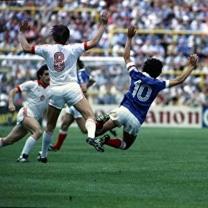 World Cup 1982 France 1 Czechoslovakia 1 Platini(10