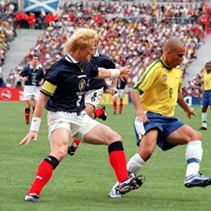 World Cup 1998 Group A Scotland 1 Brazil 2 Colin Hendry
