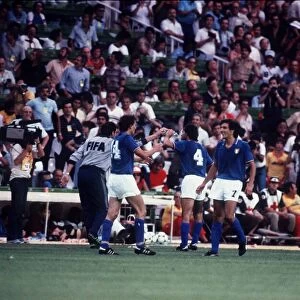 World Cup final 1982 Italy v West Germany football Italy