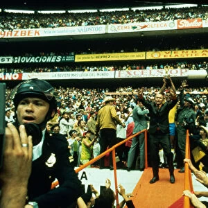 World Cup Final match at the Azteca Stadium in Mexico City Brazil 4 v Italy 1
