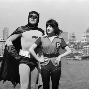 The world famous Batman'alias Adam West on his flying visit to London appears The world famous Batman'alias Adam West on his flying visit to London appears