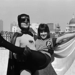 The world famous Batman'alias Adam West on his flying visit to London appears The world famous Batman'alias Adam West on his flying visit to London appears