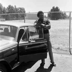 World heavyweight champion George Foreman pictured outside Hayward Boys Club World heavyweight champion George Foreman pictured outside Hayward Boys Club