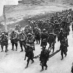 World War One Anglo-French troops leave Solonika October 1915