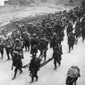 World War One Anglo-French Troops Leave Solonika Print