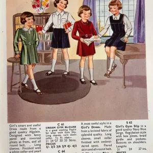 World War II Era Children's Gym Slip Print