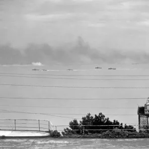 World War II Invasion of France Part of the British invasion fleet bound for World War II Invasion of France Part of the British invasion fleet bound for