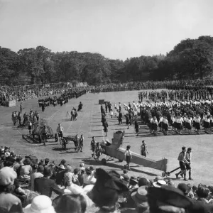 World War II. The March past and general view of the assembly of Air Cadets World War II. The March past and general view of the assembly of Air Cadets