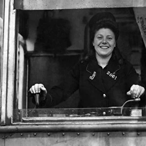 World War II: Women. Miss Joan Garside of Prestwick, driver number 2061