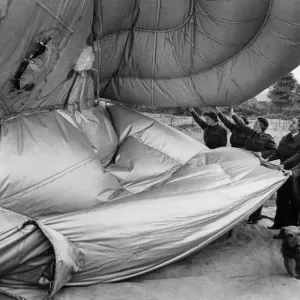 World War II Women: W. A. A. F.s man the barrage balloons. W. A. A. F