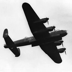 A World War Two RAF Avro Lancaster bomber aircraft, complete with Guy Gibson