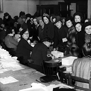 World War Two - Second World War - Busy scenes at Newcastle Food Control Office