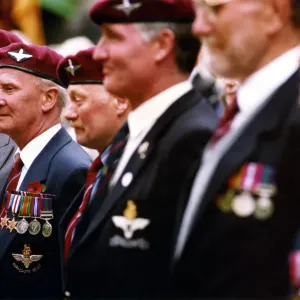 World War Two - Second World War - D-Day Remembrance Parade - Former paratroopers