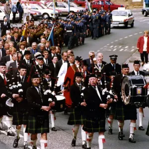 World War Two - Second World War - D-Day veterans march in the remembrance parade through