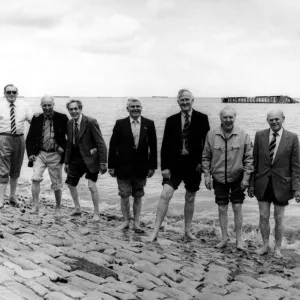 World War Two - Second World War - Pictured from the left D-Day veterans: Abe Armstrong