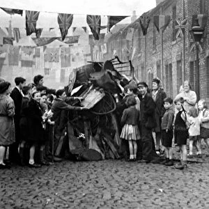 World War Two - Second World War - VE Day celebrations - Residents of Frank Street