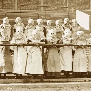World War One - The stands of a Tottenham Hotspur football ground have been turned into