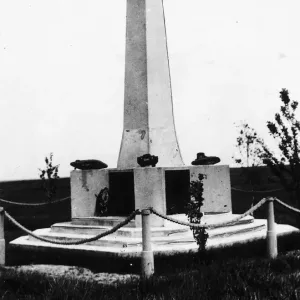 World War One Tank Memorial at Poizieres Ridge World War One Tank Memorial at Poizieres Ridge