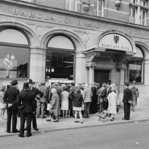The Worlds First ATM, Cash Machine is unveiled at Barclays Bank, in Enfield, Middlesex The Worlds First ATM, Cash Machine is unveiled at Barclays Bank, in Enfield, Middlesex