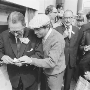 The Worlds First ATM, Cash Machine is unveiled at Barclays Bank, in Enfield, Middlesex The Worlds First ATM, Cash Machine is unveiled at Barclays Bank, in Enfield, Middlesex