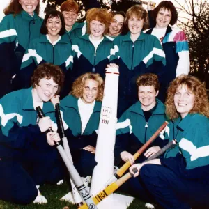Roseberry Ladies Hockey Team Silver Print 1991