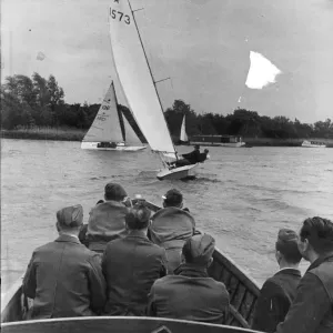 Wounded British Army personnel, from local hospitals in Norfolk are entertained on by Wounded British Army personnel, from local hospitals in Norfolk are entertained on by