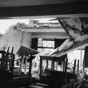 The wreckage of a Bridlington Hotel following an air raid on the town at the height of The wreckage of a Bridlington Hotel following an air raid on the town at the height of