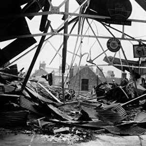 The wreckage of the Britannia Garage, Bridlington 20th August 1940