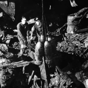Print of the Wreckage of SS Malakand at Huskisson Dock